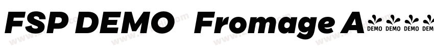 FSP DEMO   Fromage A字体转换